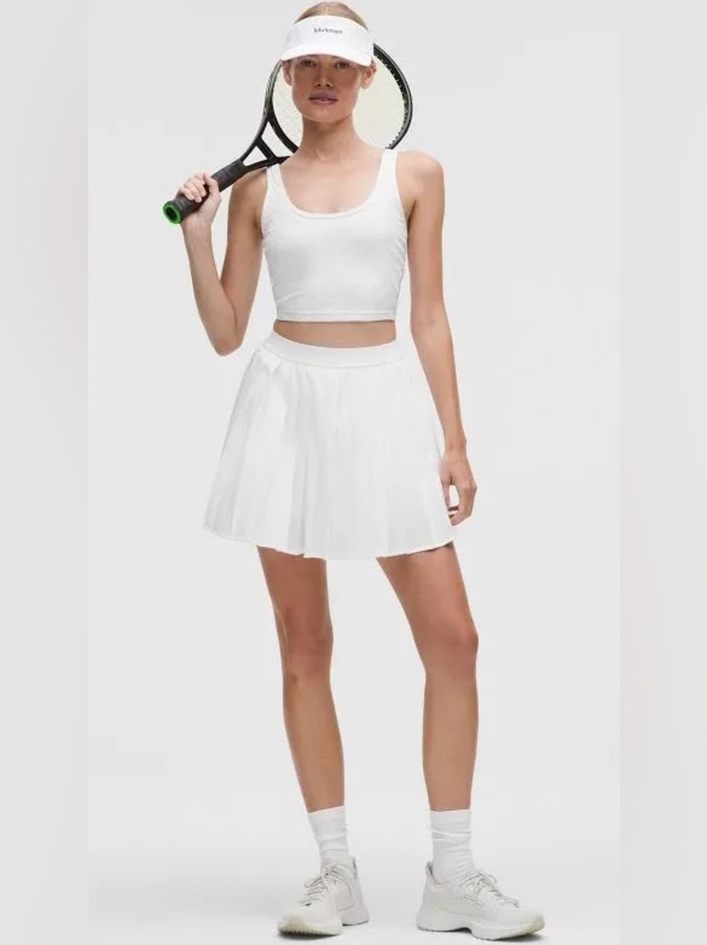 Lululemon 10 white pleated skirt skort womens athletic tennis pickleball golf